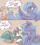  cutie_mark equine female feral friendship_is_magic hiu horn horse mammal my_little_pony pony princess_celestia_(mlp) princess_luna_(mlp) winged_unicorn wings 