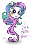  anthro creepy english_text equine female friendship_is_magic hair horse killryde long_hair mammal multi-colored_hair my_little_pony pink_eyes pony princess princess_celestia_(mlp) royalty smile solo tattoo text what_has_science_done where_is_your_god_now why 