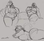  anthro big_breasts breasts canid canine canis closed_smile clothed clothing domestic_dog ear_piercing ear_ring eyes_closed female female_anthro floppy_ears front_view hair hi_res huge_breasts jezzlen lying mammal messy_hair millie_(jezzlen) monochrome mouth_closed navel obscured_eyes on_front overweight overweight_anthro overweight_female panties piercing portrait ring_piercing short_hair side_view simple_background sitting sketch sketch_page smile solo spread_legs spreading standing three-quarter_portrait tight_bra tight_clothing tight_topwear topless topwear underwear 
