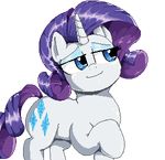  alpha_channel animated blue_eyes equine eyeshadow female feral friendship_is_magic fur hair horn horse low_res makeup mammal my_little_pony plain_background pony purple_hair rarity_(mlp) sirmasterdufel solo standing transparent_background unicorn white_fur 