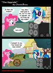 bass_cannon blue_hair building chaoticbrony comic cutie_mark dialog duo english_text equine eyewear facepalm female feral friendship_is_magic glasses hair horn horse house humor mammal my_little_pony pink_hair pinkie_pie_(mlp) pony ponyville pun speaker sunglasses text tree two_tone_hair unicorn vinyl_scratch_(mlp) wheel 