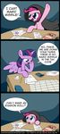  book calculator cloak clothing comic dialog dungeons_&amp;_dragons duo english_text equine female feral friendship_is_magic fur hair horn horse humor mammal multi-colored_hair my_little_pony open_mouth paper pencil pink_fur pink_hair pinkie_pie_(mlp) pony purple_eyes purple_hair smile table text tongue twilight_sparkle_(mlp) whatsapokemon winged_unicorn wings 