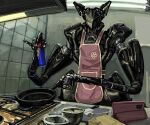 absurd_res apron black_body clothing hi_res inside machine pan robot solo zarzaliel