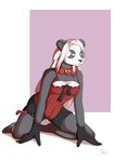 corset female mammal panda shalinka_(character) solo spinal22 