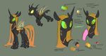  blonde_hair changeling concept_art equine female feral friendship_is_magic hair horse male mammal my_little_pony original_character pony siansaar wings yellow_eyes 