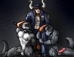  abs anthro badge balls baton bgn biceps big_muscles big_penis black_nose bovine canine cattle cetacean clothing collar domination erection fur gritou group hair horn humanoid_penis interspecies kneeling looking_at_viewer male mammal marine mino muscles nipples nude officer open_shirt orca pants pecs penis perrin plain_background police police_baton police_hat police_uniform presenting scales sheath shirt smile tattoo truncheon uniform whale wolf 