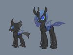  blue_hair changeling concept_art equine female feral friendship_is_magic hair horse male mammal my_little_pony original_character pony siansaar wings 