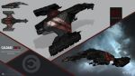  3d absurdres advanced_ship_(eve_online) caldari_state_(eve_online) cloud commentary company_logo company_name copyright_logo copyright_name cruiser_(eve_online) dated emblem english_commentary eve_online glowing grey_background highres interdictor_(eve_online) kaalakiota_corporation_(eve_online) logo maya_(medium) military_vehicle moa_(eve_online) multiple_views nebula no_humans official_art outdoors photoshop_(medium) realistic science_fiction shadow sky space spacecraft star_(sky) starry_sky tackler_(eve_online) tech_2_ship_(eve_online) vehicle_focus vehicle_name ymir_jonsson 