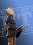  adult big_penis bottomwear clothing doctor_fastoss erection erection_under_skirt faceless_character genital_piercing genitals hair hi_res huge_penis human male mammal nanotransen penis penis_piercing piercing skirt solo space_station_13 white_hair 