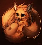  anthro brown_fur canine cute falvie fennec fox fur looking_at_viewer mammal solo 