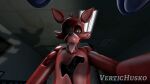 3d_(artwork) animal_genitalia animatronic anthro bonnie_(fnaf) canid canine chair digital_media_(artwork) dominant dominant_anthro dominant_male duo eye_patch eyewear fellatio five_nights_at_freddy&#039;s fox foxy_(fnaf) furniture genitals hand_holding hand_on_head hand_on_leg hand_on_thigh holding_head hook hook_hand intimate knot knotted_penis lagomorph leporid looking_at_viewer machine male male/male mammal on_chair oral penile penis rabbit robot scottgames sex sheath sitting sitting_on_chair source_filmmaker_(artwork) submissive submissive_male tongue tongue_out vertichusko