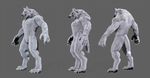 3d 4_toes abs anthro back biceps big_muscles black_nose butt canine cgi claws digitigrade fangs fur grey_background grey_fur grey_hair hair male mammal model model_sheet muscles neocoiote nude open_mouth pawpads paws pecs plain_background plain_backround pose red_eyes sheath simple_background solo standing teeth toe_claws toned white_fur wolf 