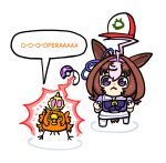  @_@ ahoge animal_ears bird breasts brown_hair crown double-parted_bangs ear_ribbon hair_between_eyes hairband horse_ears horse_girl horse_tail medium_hair meisho_doto_(umamusume) mini_crown multicolored_hair multiple_girls open_mouth pikminpreggedup pink_hairband poke_ball purple_eyes school_uniform shirt short_hair t.m._opera_o_(umamusume) tail tracen_school_uniform two-tone_hair umamusume umamusume:_road_to_the_top white_hair 