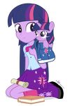  anthrofied boots clothed clothing cub cutie_mark dm29 duo equestria_girls equine female friendship_is_magic fur hair horn horse mammal multi-colored_hair my_little_pony pony purple_eyes purple_fur purple_hair purple_skin sitting size_difference skirt smile square_crossover twilight_sparkle_(eg) twilight_sparkle_(mlp) twinkles winged_unicorn wings young 
