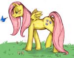  anatomically_correct anatomically_correct_pussy animal_genitalia anus avian bird butt cutie_mark cyan_eyes duo equine equine_pussy female feral flower fluttershy_(mlp) friendship_is_magic fur grass hair horse jac mammal my_little_pony outside pegasus pink_hair pony puffy_anus pussy raised_leg signature smile wings yellow_fur 