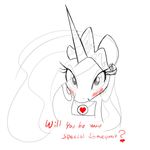  blush crown english_text equine eyelashes female feral friendship_is_magic hair horn horse letter mail mammal my_little_pony pony princess_celestia_(mlp) solo text zev 