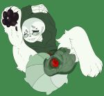 anthro bone canid canine cloudy_hyena curling_tail echo_body eyewear feet female genitals glasses hands_behind_head hi_res high-angle_view hilting hindpaw humanoid hybrid male male/female mammal oliver(cloudy_hyena) paws penetration penis raised_foot red_penis skeleton solo tail x-ray_view