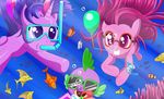  balloon bubble bubbles coral diving diving_mask dragon equine eyewear female feral fish friendship_is_magic fur goggles google group hair horn horse male mammal marine mirror mricantdraw multi-colored_hair my_little_pony pink_fur pink_hair pinkie_pie_(mlp) pony purple_eyes purple_fur smile snorkel spike_(mlp) sunglasses twilight_sparkle_(mlp) underwater water winged_unicorn wings 