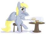  alpha_channel bottle chair cutie_mark derpy_hooves_(mlp) equine female feral food friendship_is_magic horse mammal muffin my_little_pony pegasus pony stinkehund table wings 