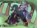 anal anal_penetration anthro arms_tied ass_up bdsm bent_over bodily_fluids bondage bound capcom cum cum_in_ass cum_inside cumshot dialogue duo dusk_prowler ejaculation english_text flying_wyvern forced forest game_ui gameplay_mechanics genital_fluids grey_body grey_scales gui health_bar hi_res kivuli_(regalbuster) male male/male male_penetrated male_penetrating male_penetrating_male monster_hunter muzzle_(object) muzzled nargacuga nipple_piercing nipples penetration penile penile_penetration penis_in_ass piercing plant prowler_(game) rape reptile restraints rope rope_bondage rope_harness scales scalie sex tail text thick_tail tree zinnick