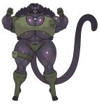 abs absurd_res antenna_hair anthro army_outfit barefoot big_breasts black_hair brass_knuckles breasts clothing collar_tag digitigrade dog_tags domestic_cat duragonart eyewear fan_character feet felid feline felis female flexing flexing_bicep flexing_both_biceps footwear freckled_breasts freckles glasses gloves hair handwear heart_collar_tag heart_eyes heart_symbol hi_res iridescent_fur lipstick long_ears long_hair long_tail makeup mammal mature_anthro mature_female melee_weapon muscular muscular_anthro muscular_female navel nipple_outline pantherine poofy_hair pouch_(clothing) smile socks solo story story_in_description tail thick_thighs toeless_footwear toeless_socks weapon yellow_eyes