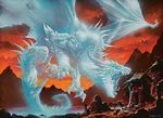  fangs fleeing goblin horn illusion magic_the_gathering mountain ruin wayne_reynolds wings wizards_of_the_coast 