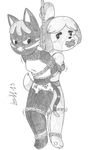  animal_crossing anthro bdsm bondage bound clothing duo female gag isabelle_(animal_crossing) katt limpurtikles nintendo rope tape video_games 