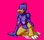  avian breasts crossgender cum falco_lombardi female kai-ten kaivolate kneeling nintendo nipples non-mammal_breasts pussy raptorkou sketch solo star_fox video_games 