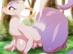  areola big_butt breasts butt female forest grass hanging_breasts mienshao multi_breast nintendo nipples nude outside pok&#233;mon pok&eacute;mon red_eyes solo sunibee thick_thighs tree video_games wide_hips 