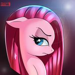  abstract_background angry blue_eyes equine female friendship_is_magic hair horse long_hair looking_at_viewer mammal my_little_pony pink_hair pink_skin pinkamena_(mlp) pinkie_pie_(mlp) pony skyline19 solo 