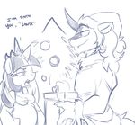  annoyed anthro anthrofied belly bluntwhiskey christmas christmas_tree costume equine female friendship_is_magic fur_trim gift hat holidays horn horse king_sombra_(mlp) male monochrome my_little_pony no_nipples open_fly pony pregnant ring smile text tree twilight_sparkle_(mlp) unicorn winged_unicorn wings 