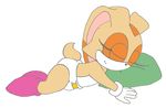  claymongoose cream_the_rabbit cub cute diaper female flat_chested lagomorph mammal rabbit sega sleeping socks sonic_(series) young 