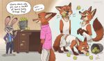  2025 4_fingers 4_toes aar0njay acting_like_a_dog all_fours anthro arm_tuft artist_name ball biped black_nose bottomwear bucket canid canine cheek_tuft claws clothed clothed_anthro clothed_female clothed_male clothing colored container countershade_face countershade_neck countershade_tail countershading dated digital_media_(artwork) dipstick_ears disney duo ear_markings elbow_tuft english_text european_rabbit eyebrows eyelashes facial_tuft feet female female_anthro finger_claws fingers fox fur fur_tuft gloves_(marking) green_eyes grey_body grey_fur hi_res humanoid_hands humor inner_ear_fluff judy_hopps lagomorph leporid male male_anthro mammal markings multicolored_body multicolored_ears multicolored_fur nick_wilde open_mouth orange_body orange_fur oryctolagus pants pink_nose purple_eyes rabbit red_body red_fox red_fur shirt smile snout standing tail talking_to_another tan_body tan_countershading tank_top teeth tennis_ball tennis_ball_in_mouth text toes tongue topwear true_fox tuft two_tone_body two_tone_fur zootopia 