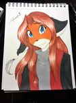  canine feather female fox keidran laura_(twokinds) mammal tom_fischbach twokinds 