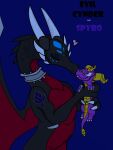 2023 2_horns 3:4 8_horns absurd_res activision arm_markings black_body blep blue_background canon_couple carrying_another carrying_partner character_name corrupt_cynder countershading cynder digital_media_(artwork) dragon duo elbow_claw european_mythology eyelashes eyes_closed facial_markings female feral flat_colors forehead_markings frill_(anatomy) gentle_giant happy head_crest head_frill head_markings heart_symbol hi_res holding_partner horn kissing_cheek larger_female male male/female markings membrane_(anatomy) membranous_wings multi_horn mythological_creature mythological_scalie mythology neck_ring neck_spikes on_hind_legs purple_body purple_eyes quadruped red_body red_countershading romantic romantic_couple scalie shoulder_markings simple_background size_difference sky-lynx2002 smaller_male spread_wings spyro spyro_the_dragon text the_legend_of_spyro tongue tongue_out western_dragon white_horn wings yellow_body yellow_countershading yellow_horn