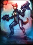  anthro blood breasts canine cleavage clothed clothing colored cord dog female gun mammal neurodyne nipple_slip nipples pose ranged_weapon red_eyes sci-fi scifi sketch skimpy weapon 