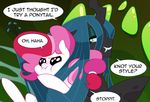  2013 changeling dialog duo english_text equine female feral friendship_is_magic horse humor my_little_pony original_character plumsweet_(mlp) pony queen_chrysalis_(mlp) tarajenkins text 
