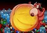 3_toes 5_fingers accessory anthro areola belly belly_blush belly_expansion beverage beverage_bottle beverage_can big_belly big_breasts big_butt black_eyes bladder_bulge blush bodily_fluids body_blush bottle breasts butt close_to_bursting container cross-popping_vein crying desperation eggrollsushi excessive_sweat expansion feet female fingers furgonomics furry-specific_piercing genital_fluids gradient_background horn horn_piercing huge_belly huge_breasts hyper hyper_belly imminent_popping inflation jewelry linea_nigra navel nipples obese omorashi overweight overweight_female pain piercing red_background red_body reddened_belly reptile ring scalie simple_background soda soda_bottle solo stretch_marks sweat tail tail_accessory tail_jewelry tail_ring tan_body tapering_tail tears teeth thick_tail titan_(titanicmann28) toes urine veiny_belly veiny_head water_jug