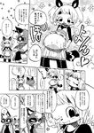  belly canine comic female inflatable japanese male mammal navel raccoon tanuki translation_request 