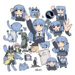  3girls :3 aircraft alien animal animal_ears animal_hands antennae bang_dream! bang_dream!_it's_mygo!!!!! black_hat blonde_hair blue_fur blue_hair book brown_shoes bug cat cat_ears chibi cosplay dirt doll door door_handle extra_eyes faceless faceless_female final_fantasy full_body grey_skirt guagua977 hair_ribbon hand_up harmony_(pokemon) harmony_(pokemon)_(cosplay) hat helicopter highres holding holding_book jacket loafers long_arms long_hair long_sleeves looking_at_viewer looking_up maneki-neko mega_lucario_z mega_pokemon minecraft minecraft_(style) misumi_uika multiple_girls multiple_persona open_mouth parody photo_(object) pig pleated_skirt pokemon pokemon_legends:_z-a poptepipic purple_hair ribbon sabotender sailor_collar school_uniform shoes short_hair signature simple_background skirt smile statue statue_of_liberty steam_(platform) steam_logo stuffed_toy style_parody tail tentacles togawa_sakiko tsukinomori_school_uniform upper_body walking white_background white_fur white_hat white_sailor_collar yellow_eyes yellow_fur yuutenji_nyamu zombie 