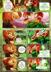  comic female forest human kangaroo lucky_and_chocolate_charms male mammal marsupial spirale spirale_(character) tree 