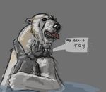  canine dog gdane great_dane happy_hugs hug hugs mammal polar_bear toy 