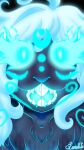 2025 anthro artist_name bioluminescence bodily_fluids buckteeth colored digital_drawing_(artwork) digital_media_(artwork) drooling english_description female floppy_ears fur glowing glowing_eyes hair hi_res lagomorph leporid lop_ears lumine lumine_(species) lunalai lunalaimoonglow mammal monster mythological_creature mythology open_mouth portrait rabbit rodent saliva shaded signature simple_background smile solo teeth text tongue vore vtuber white_hair