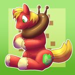  cutie_mark equine feral freckles friendship_is_magic green_eyes horse inflatable male mammal my_little_pony pony rawr_(artist) red_body 