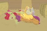  apple_bloom_(mlp) barn bow cub cute cutie_mark_crusaders_(mlp) equine eyes_closed female feral friendship_is_magic fur geomancing group hair hay horn horse light mammal my_little_pony open_mouth pegasus pink_hair pony purple_hair red_hair scootaloo_(mlp) sleeping sweetie_belle_(mlp) two_tone_hair unicorn white_fur wings young 