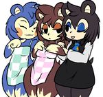  animal_crossing cleavage clothed clothing eyeshadow female freckles hedgehog labelle mabel_able makeup mammal nintendo sable_able video_games 