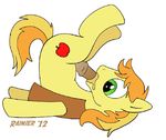  animated apple autofellatio braeburn_(mlp) cutie_mark equine feral friendship_is_magic fruit fur green_eyes hair horse lobogris lying male mammal masturbation my_little_pony on_back oral orange_hair penis plain_background rainier_(artist) solo white_background wulff yellow_fur 