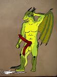  diphallism dragon furpics horsecock knot male multi_balls multi_cock penis scalie solo 