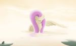  amphibian equine eyes_closed female feral fluttershy_(mlp) fog friendship_is_magic frog fur hair horse long_hair mammal mricantdraw my_little_pony pegasus pink_hair pony reflection smile solo water water_lily wings yellow_fur 