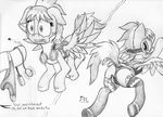  cloud_chaser_(mlp) cutie_mark duo english_text equine eyewear female feral friendship_is_magic goggles horse mammal monochrome my_little_pony pegasus pony punk-pegasus sex_toy text traditional_media vibrating_egg vibrator wings wonderbolts_(mlp) 